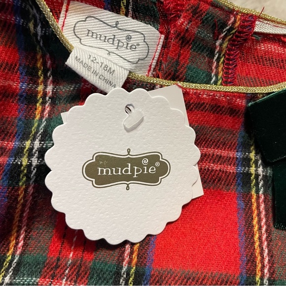 Mud Pie Kids Tartan Reindeer Tunic and Leggings Set - Picture 5 of 8